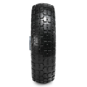 Solid Polyurethane Wheel 10 Inch PU <b>Foam</b> Caster For Kayak Trailer With PP Spokes Airless Tire - Product Image 3