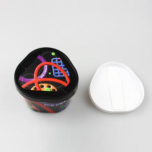 Disposable <strong>Paper</strong> <strong>Cup</strong> Thickened Custom Ice Cream Dessert <strong>Paper</strong> Bowl <strong>Paper</strong> <strong>Cup</strong> Triangle Injection Cover Customization - Product Image 3