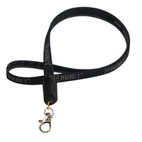 Kabel Pengisi Daya USB Multifungsi 2 in 1 Berkualitas Tinggi Warna Hitam dengan Tali Gantungan 90cm