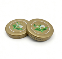 Prix d'usine, vente en gros, impression personnalisée, bouchon à vis en métal de qualité alimentaire écologique de 48 mm pour bouteilles de vin, boissons et bocaux de conserve