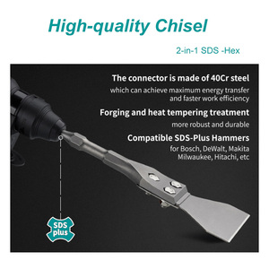 <span class=keywords><strong>4</strong></span> inch SDS cộng với sàn scraper rộng gạch thinset rộng mở rộng quy mô đục ashesives Remover Công cụ đục bit - Product Image 4