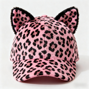 Elegante Gorra de Béisbol de Algodón de 6 Paneles con Estampado de Leopardo Personalizado, Impermeable, para Deportes Casuales y Uso Diario - Product Image 3