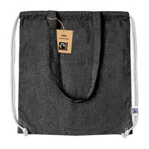 Borsa in Cotone Riciclato Fairtrade, Merchandising Sostenibile - Product Image 3