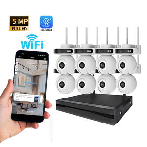 4K PoE PTZ kamera sistemi, NVR güvenlik kamera sistemi W/8 adet 3MP kablolu güvenlik kamera açık ve kapalı, 2 yönlü ses - Product Image 1