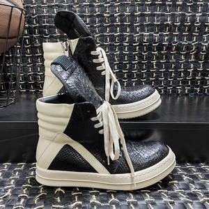 Nuove Scarpe Sportive Casual di Lusso in Pelle Effetto Pelle di Serpente con Suola in Gomma e Lacci - Product Image 4