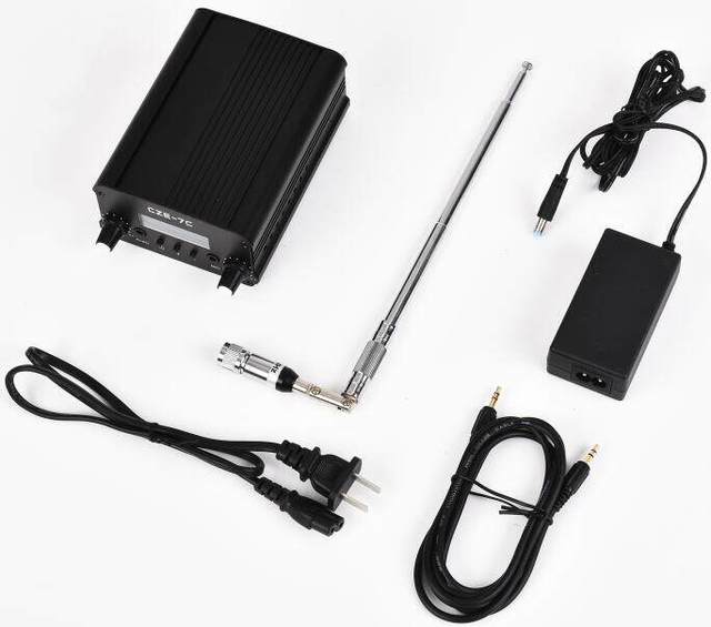 CZE-7C Wireless Stereo FM Car Audio Transmitter Hi-Fi Radio Station