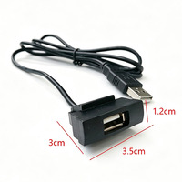 Adaptador de Instalación para Reproductor de Audio Skoda Octavia RCD510 RNS315, Cable de Conexión USB para Panel de Radio de Coche, Reemplazo del Orificio Original del Tablero
