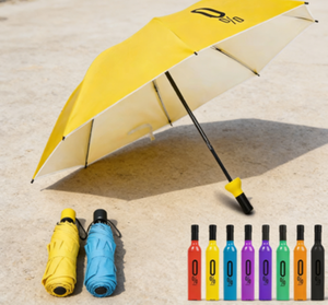 Parapluie personnalisé résistant au vent avec logo Wine Lady, exclusif, anti-UV, pour enfants - Product Image 4