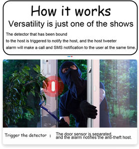 Sistema di Allarme Tuya WiFi+4G da 2,4 Pollici con Rilevamento Incendio, Sensore a Infrarossi, Sensore per <span class=keywords><strong>Porte</strong></span> <span class=keywords><strong>e</strong></span> <span class=keywords><strong>Finestre</strong></span> a 433Mhz <span class=keywords><strong>e</strong></span> Pannello di Sicurezza Domestica - Product Image 5