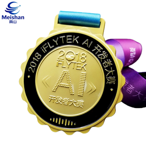 Médaille en métal personnalisée <span class=keywords><strong>Meishan</strong></span>, durable et résistante à l'usure, en alliage de zinc électroplaqué et peint, pour événements scolaires et d'entreprise - Product Image 2