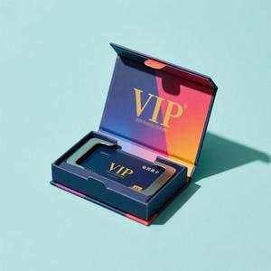 Scatola regalo rigida di lusso con Logo personalizzato <span class=keywords><strong>VIP</strong></span> magnetico in spugna di cartone fodera in bronzo per la lavorazione esclusiva - Product Image 6