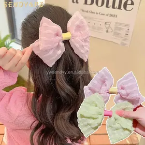 Корейский новый дизайн милый детский большой бант заколка для волос для девочек милые аксессуары для волос оптом