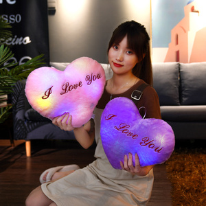 Almohada <span class=keywords><strong>de</strong></span> Peluche con Forma <span class=keywords><strong>de</strong></span> Corazón Luminoso LED, Cojín <span class=keywords><strong>de</strong></span> Peluche que Cambia <span class=keywords><strong>de</strong></span> Color, Regalo <span class=keywords><strong>de</strong></span> San Valentín - Product Image 2