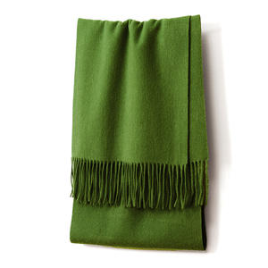 Jxwatcher Écharpe d'hiver en <span class=keywords><strong>laine</strong></span> avec logo brodé personnalisé pour femmes, étoles de couleur unie, châles en pure <span class=keywords><strong>laine</strong></span> tissés avec pompon, poncho 100% <span class=keywords><strong>laine</strong></span> - Product Image 6