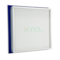 Filtre de type cassette H14 réservoir de liquide joint de gel à pli profond filtre à air HEPA séparateur de cadre en aluminium