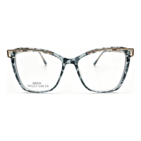 Lunettes de vue transparentes carrées en TR90 avec monture métallique dorée, charnière à ressort, verres solides anti-lumière bleue et diamantés