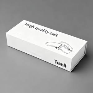 Portefeuille pour <span class=keywords><strong>homme</strong></span> en impression numérique de luxe, boîte cadeau avec logo personnalisé, emballage en carton de luxe pour ceinture et portefeuille, revêtement UV, gaufrage - Product Image 4