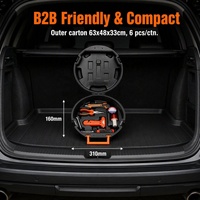 Kit d'urgence routière pour voiture OEM 14 pièces avec câbles de démarrage, corde de remorquage et cône de signalisation pliable