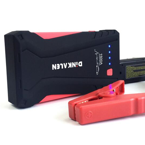 12V Car Jump Starter QC3.0 Type-C Portable Battery Booster LED Flashlight 45W Power Bank for Truck Motorcycle