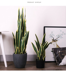 Monstera deliciosatrees-Planta <span class=keywords><strong>artificial</strong></span> de plástico, árbol <span class=keywords><strong>artificial</strong></span>, hojas de plátano para Decoración - Product Image 3