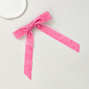 Élégant Filles Enfants Cheveux Accessoires Velours Tissu Arc Ruban Pince À Cheveux Long Gland Papillon Métal Canard À La Mode <span class=keywords><strong>Queue</strong></span> <span class=keywords><strong>De</strong></span> <span class=keywords><strong>Cheval</strong></span> - Product Image 5