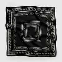 Marque de luxe été femmes sergé 100% soie carré cheveux écharpe rayure imprimer crème solaire plage étoles Hijab châle enveloppes Bandana