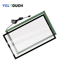 Vente directe usine – Écran tactile infrarouge interactif 17 pouces à 10 points de contact, sans pilote, avec capteur IR, format 4:3, cadre ouvert en aluminium