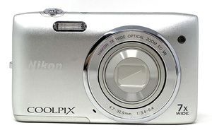 กล้องที่ใช้แล้ว COOLPIX S3500 20.1 กล้องดิจิตอลพร้อมซูม 7 เท่า (สีเงิน) (รุ่นเก่า) - Product Image 2