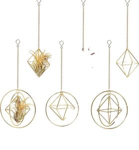 Moderno classico diamante ciondolo in metallo aria vaso colorato da tavolo Design per il giardino per mobili in stile moderno classico - Product Image 1