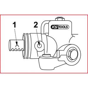 KS เครื่องมือ-สกรูล็อค700.1694เข้ากับแร็คเกียร์สำหรับการส่ง4042146628676 VAG - EAN - Product Image 2