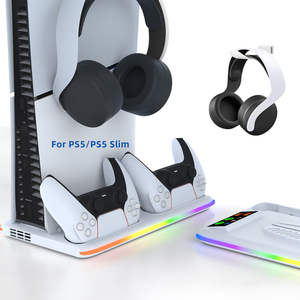 <span class=keywords><strong>PS5</strong></span> Slim Console Ventilateur Station Contrôleur de refroidissement Support de charge Lumière RVB Support de refroidissement pour <span class=keywords><strong>Ps5</strong></span> <span class=keywords><strong>Digital</strong></span> Edition Console - Product Image 1