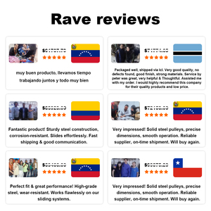 Rodillo <span class=keywords><strong>de</strong></span> Tracción Ajustable <span class=keywords><strong>de</strong></span> Diseño Moderno con Cable <span class=keywords><strong>de</strong></span> Acero y Rodamiento para Riel Angular, Polea para <span class=keywords><strong>Puerta</strong></span> <span class=keywords><strong>de</strong></span> <span class=keywords><strong>Garaje</strong></span>, Rodillo Colgante - Product Image 6