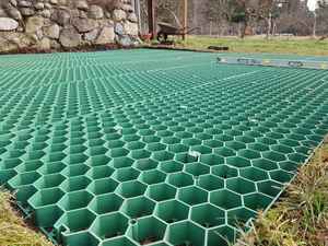 ตาราง <span class=keywords><strong>HDPE</strong></span> ใช้สำหรับสวนลานจอดรถปูถนนด้วยวัสดุบริสุทธิ์ตารางปลูกหญ้าแบบกำหนดขนาดเอง - Product Image 4