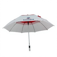 Parapluie de golf publicitaire compact et léger à ouverture automatique, avec cadre en aluminium, design bicolore et logo personnalisé