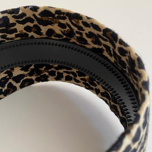 Serre-tête imprimé léopard pour femme en toile et mélange acrylique, style bohème, accessoire de coiffure et de maquillage pour toutes les saisons - Product Image 6