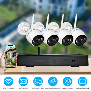Kit NVR sans fil 8 canaux 3MP, système de sécurité CCTV WIFI <span class=keywords><strong>H265</strong></span>, stockage cloud, étanche, détection de mouvement, système de sécurité CCTV - Product Image 3