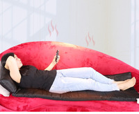 Matelas de massage électrique vibrant thermique en velours doux pour le corps entier, réglable, avec fonction Shiatsu
