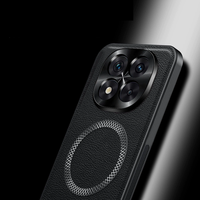 Étui de téléphone magnétique sans fil en cuir de luxe TPU pour Redmi Note 15 Pro 14 13 Funda