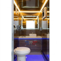 Remorque WC Mobile Préfabriquée et Portable pour Parcs, Campings et Espaces Publics aux États-Unis