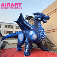 Dinosaures gonflables violets, animal de dinosaure gonflable décoré par la publicité pour des événements thématiques