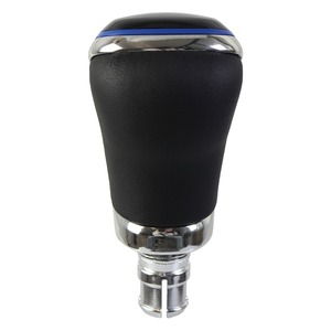 Pour <span class=keywords><strong>Volkswagen</strong></span> Golf VIII <span class=keywords><strong>2021</strong></span>, garniture de levier de vitesses, pommeau de levier de vitesses en cuir, levier de vitesses pour VW Golf 8 VIII, chrome bleu, 6 vitesses - Product Image 2