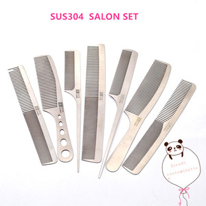 Comb Metal Wholesale Customized Foldable Acetic Acid Plastic Comb Salon Metal Antistatic Hairdressing Comb
