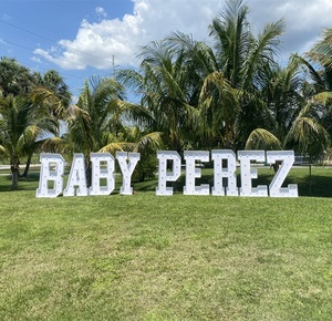 TOP Led LED al <span class=keywords><strong>neon</strong></span> luci led grande 3d sfondo acrilico Led fabbrica direttamente all'ingrosso tendone lettere sfondo festa di nozze - Product Image 3