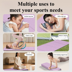 Faltbare Yogamatte Rutschfeste Verdickte TPE-Matte für Yoga Fitness Übungen Tanzmatte für Schlaf und Erholung - Product Image 4