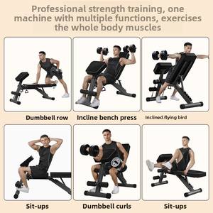 Banc de musculation multifonctionnel pour abdominaux et exercices de musculation à domicile – Appareil <span class=keywords><strong>d</strong></span>'entraînement pour hommes - Product Image 3
