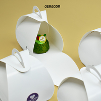 Boîte d'emballage en papier alimentaire FSC personnalisée pour gâteau dessert brownies Boîte en carton en papier avec poignée