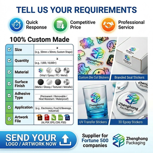Pegatina Promocional Personalizada de Doble Cara, Diseño con <span class=keywords><strong>Descuento</strong></span> en la Parte Delantera, Código QR en la Parte Trasera, Calcomanía para Redes Sociales para Campañas de Marketing Minorista - Product Image 4