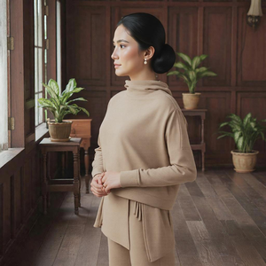 Jahit Pukal OEM Casual Autumn Muslimah Sports Hoodie-Knitting Labuh Borong Price Menutup Aurat Consistent Quality Control - Product Image 3