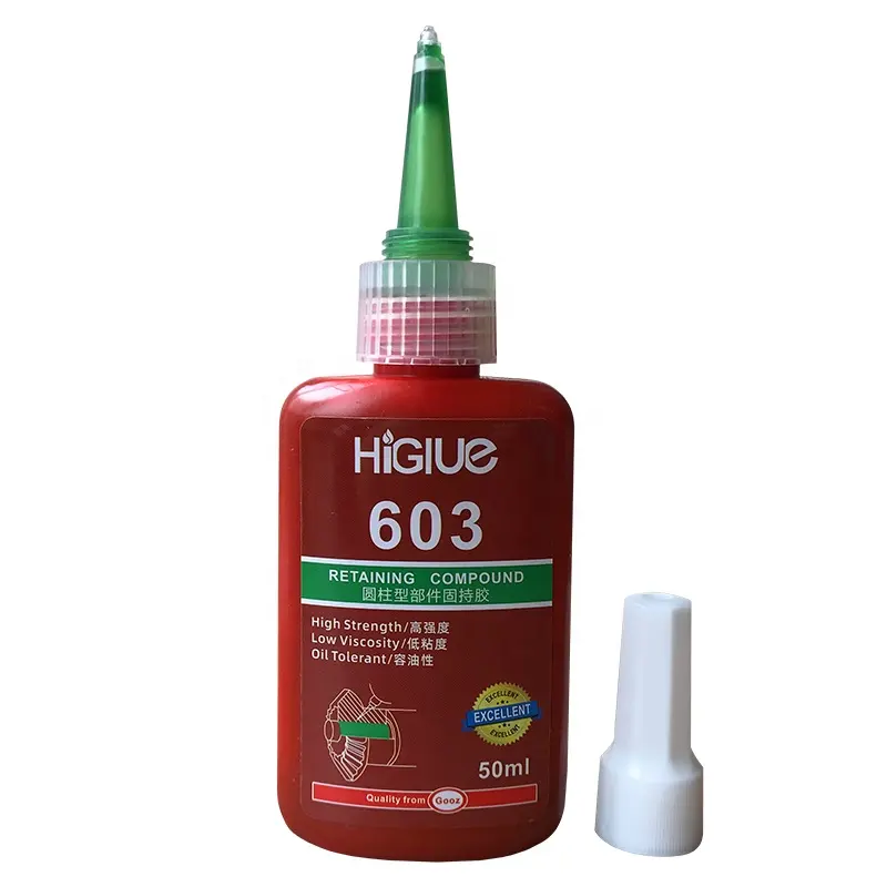 50Ml Higlue 603 Snelle Uitharding Groene Vloeistof Anaërobe Vaststelling Lijm Behoud Compound Lijmen