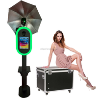 Portable Led Anneau Lumière Roamer Itinérance Photobooth Ipad Photo Booth Shell Selfie Stand Machine Kiosque Avec Flight Case Party